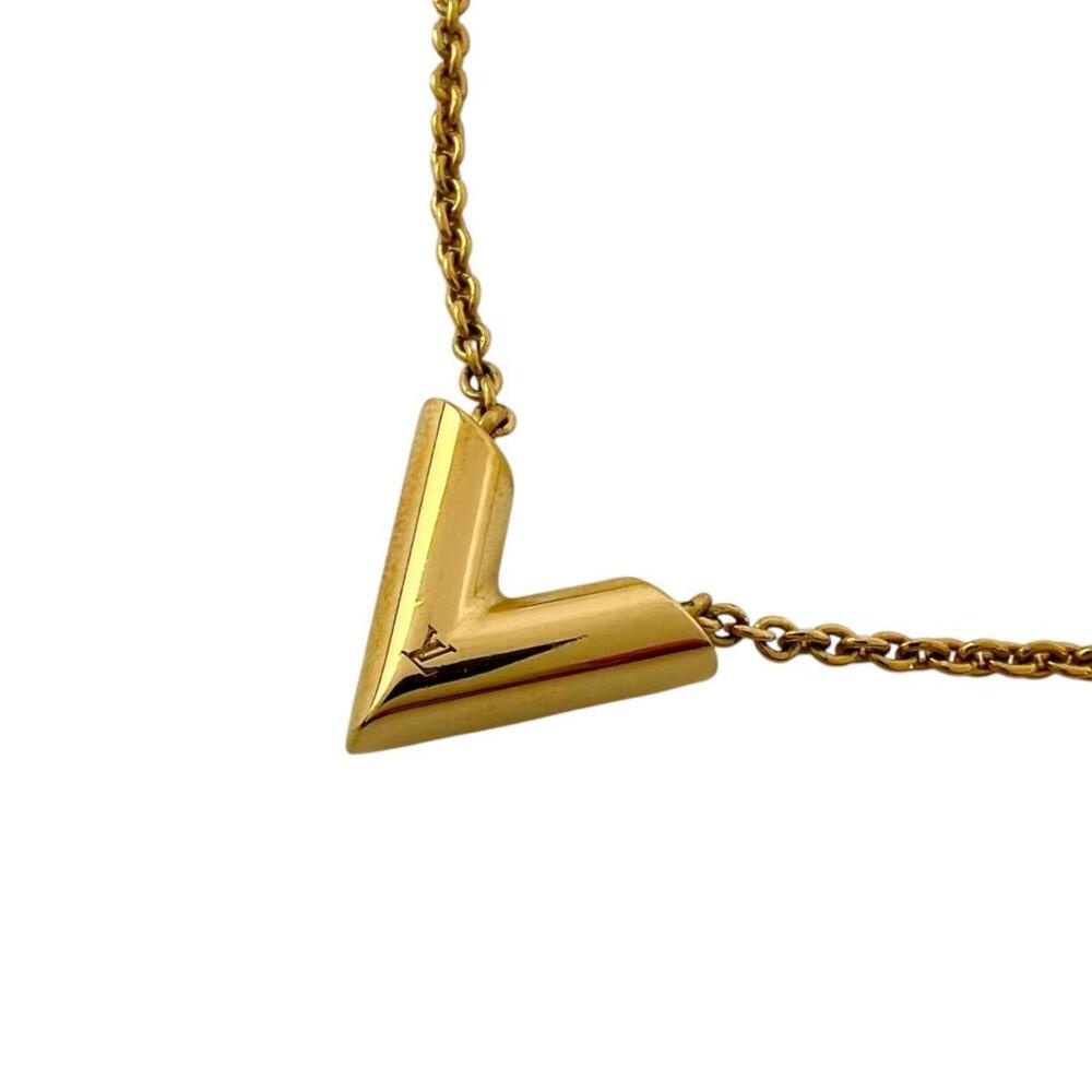 LOUIS VUITTON Gold Necklace - Picture 4 of 7
